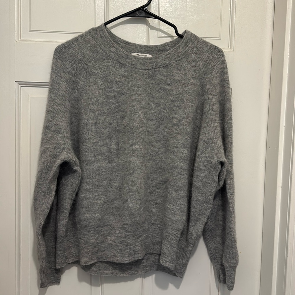 EUC Madewell Fair Trade Alpaca Blend Cozy Grey Sweater Size Large
